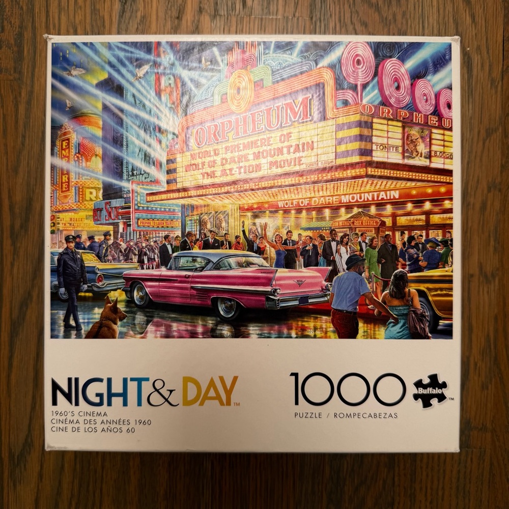 Buffalo Night & Day 1000-Piece Jigsaw Puzzle - Pink/Multicolor